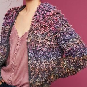 Anthropologie Sleeping On Snow Looped Cardigan